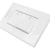 INTERRUPTOR DOBLE CONMUTABLE 10A 110V-250V COLOR BLANCO