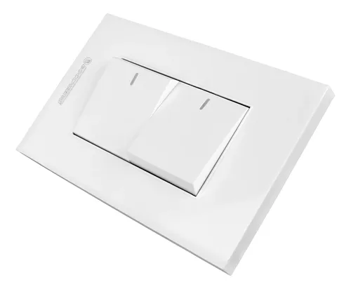 INTERRUPTOR DOBLE CONMUTABLE 10A 110V-250V COLOR BLANCO