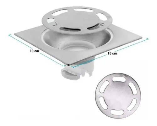 REJILLA PARA PISO EN ACERO-2 REJILLA PARA PISO EN ACERO INOXIDABLE 10CM X 10CM X 4.5CM D-3