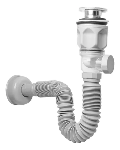 SIFON CORRUGADO CON FILTRO TAPON EN BRONCE-1 SIFON CORRUGADO CON FILTRO TAPON EN BRONCE 1-1/4