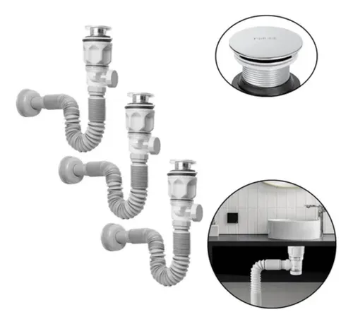 SIFON CORRUGADO CON FILTRO TAPON EN BRONCE-2 SIFON CORRUGADO CON FILTRO TAPON EN BRONCE 1-1/4