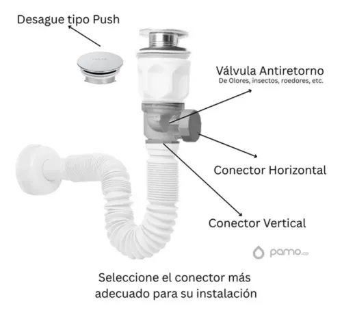 SIFON CORRUGADO CON FILTRO TAPON EN BRONCE-5 SIFON CORRUGADO CON FILTRO TAPON EN BRONCE 1-1/4