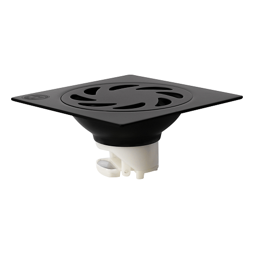 REJILLA PARA PISO EN ACERO INOXIDABLE COLOR NEGRO 10CM X 10CM X 4.5CM D-3