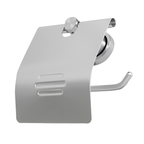 PORTA ROLLO EN ALUMINIO BASE REDONDA