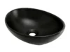 YW079-07-1 Lavamanos ovalado negro Boccherini