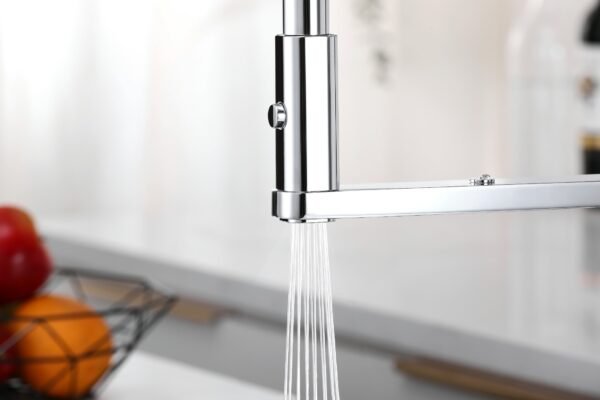 YW117-07-2 MEZCLADOR LAVAPLATOS EN BRONCE MANIJA TIPO PALANCA CUELLO ESCUALIZABLE COLOR NEGRO