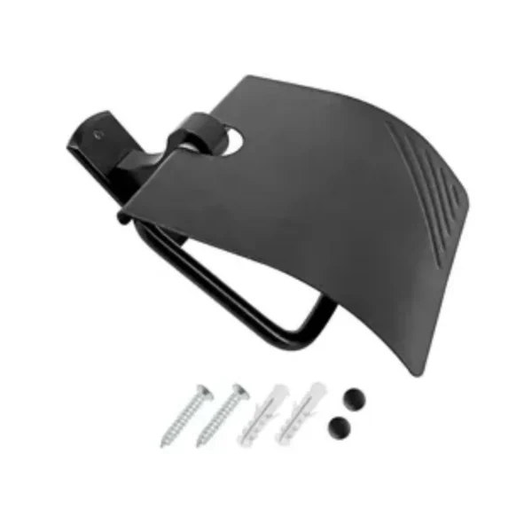 YW146-07-5 PORTA ROLLO BASE RECTANGULAR EN ALUMINIO COLOR NEGRO