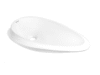 YW367-1 LAVAMANOS OVALADO BLANCO 61CMX36CMX14CM