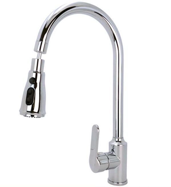 MEZCLADOR LAVAPLATOS EN ZINC CROMADO MANIJA EN ZINC