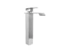 YW427-1 MEZCLADOR LAVAMANOS ALTO CUERPO ACERO INOX # 201 MANIJA EN ZINC CARTUCHO CERAMICO 35MM CROMADO