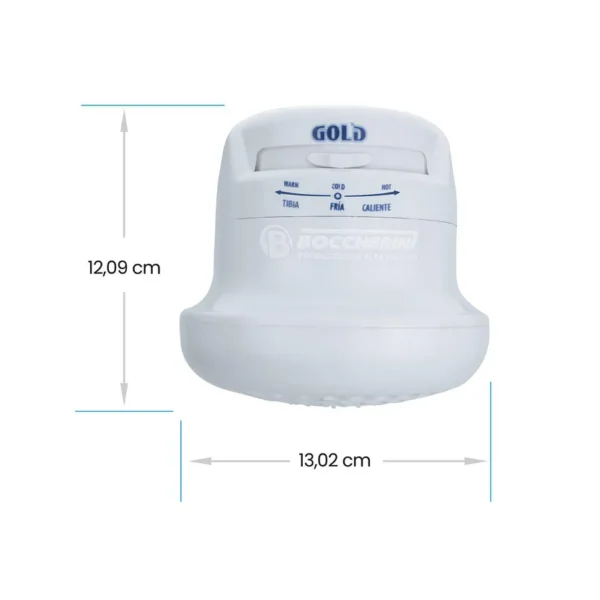 Ducha Electrica Boccherini Gold  con manguera