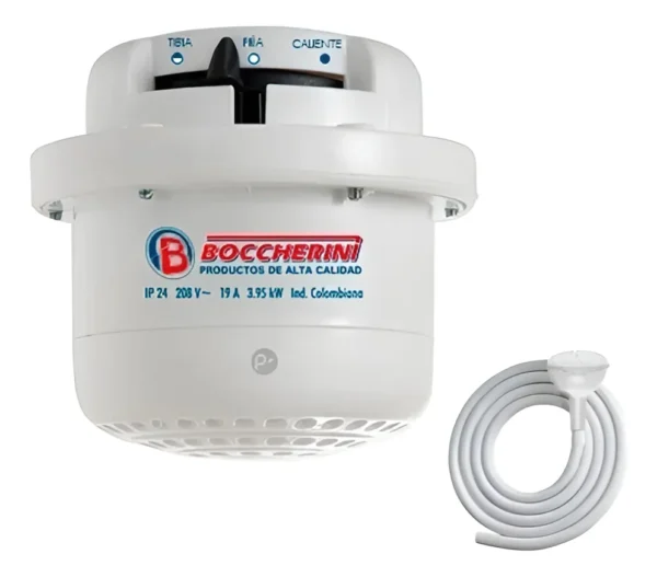 Ducha Electrica Boccherini Fusion Con Manguera Y Graduable.