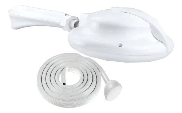 Ducha Maxi Zent Blanca Con Selector A 110/220V  + Niple Forte Boccherini