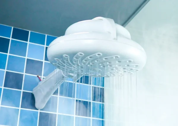 Ducha Maxi Zent Blanca Con Selector A 110/220V  + Niple Forte Boccherini