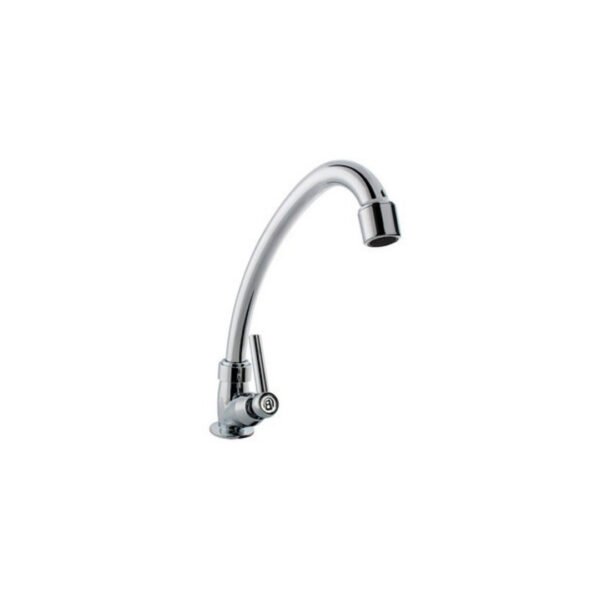 LLAVE SENCILLA LAVAPLATOS CROMADA MANIJA TIPO PALANCA