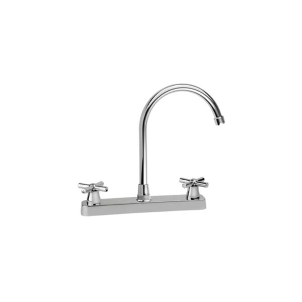 FA80090B MEZCLADOR LAVAPLATOS 8"" LAVAPLATOS EN ABS MANIJA TIPO CRUCETA