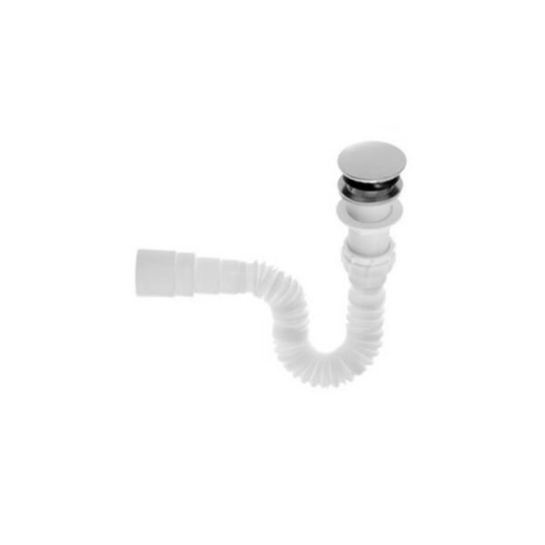 SCLV SIFON FLEXIBLE CON PUSH PARA LAVAMANOS