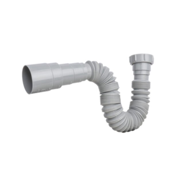 SIFON FLEXIBLE SENCILLO NACIONAL GRIS