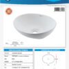 Lavamanos Ovalado 41cmx33 5cmx14cm