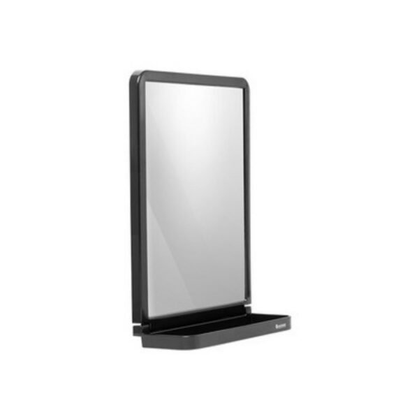 ESPEJO RECTANGULAR VENTOSA COLOR NEGRO