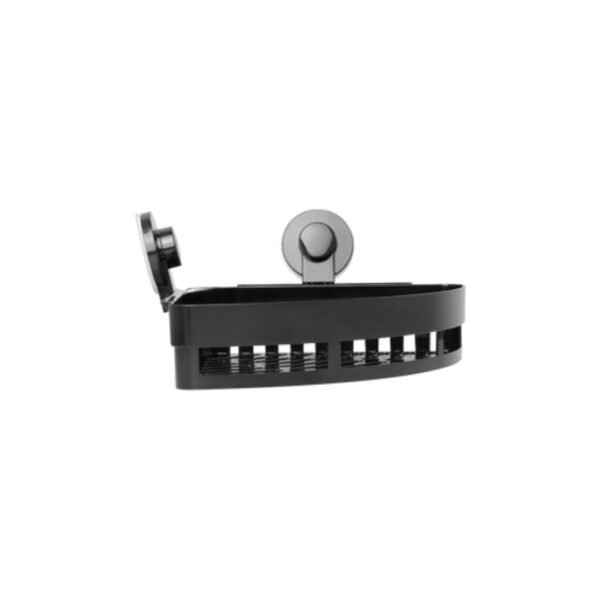 ORGANIZADOR DE BANO ESQUINERO VENTOSA COLOR NEGRO