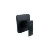 REGISTRO MEZCLADOR DE DUCHA CUADRADO CUERPO EN LATON MANIJA EN ZINC CARTUCHO CERAMICO 35MM COLOR NEGRO