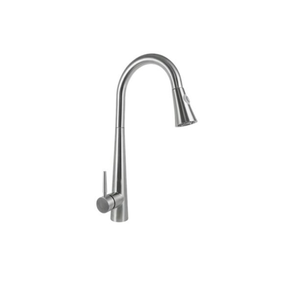 MEZCLADOR LAVAPLATOS EXTRAIBLE  EN ACERO INOXIDABLE # 304 INCLUYE MANGUERAS CROMADO