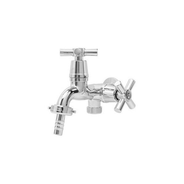 LLAVE PARA LAVADORA DOBLE FUNCION EN ABS CROMADA