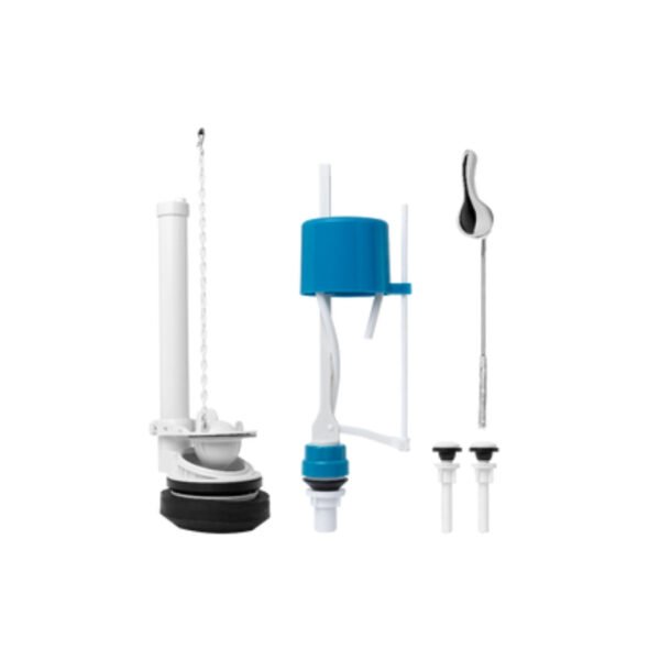 KIT VALVULA DE ENTRADA Y SALIDA PARA SANITARIO DE DOS PIEZAS MANIJA TIPO PALANCA (YW391+YW066)