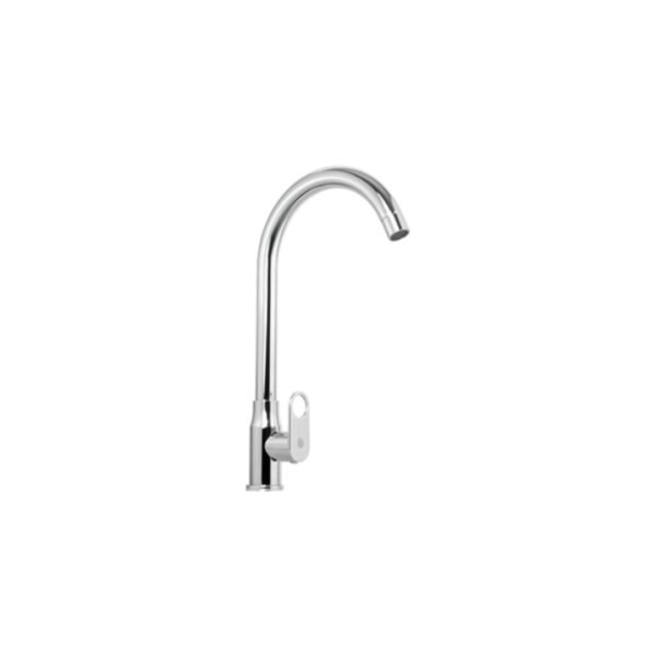 LLAVE SENCILLA LAVAPLATOS  EN ACERO INOXIDABLE # 201 CROMADA MANIJA EN ZINC