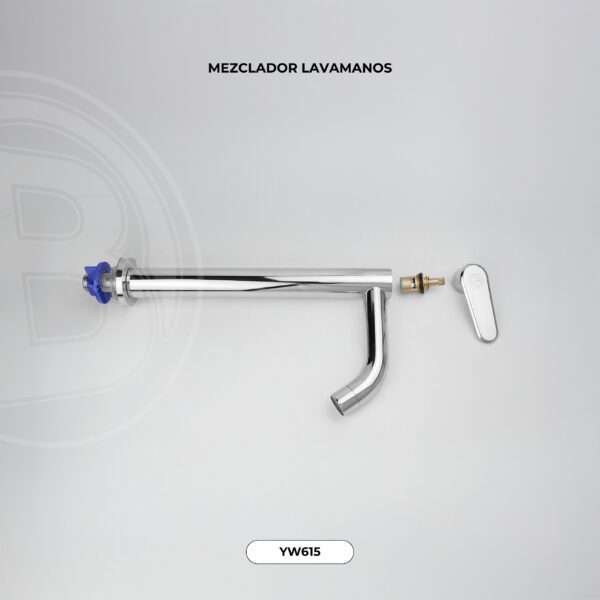 Llave Sencilla para Agua Fria en Acero Inox # 201 Cromada Cartucho en Laton Manija Ern Zinc