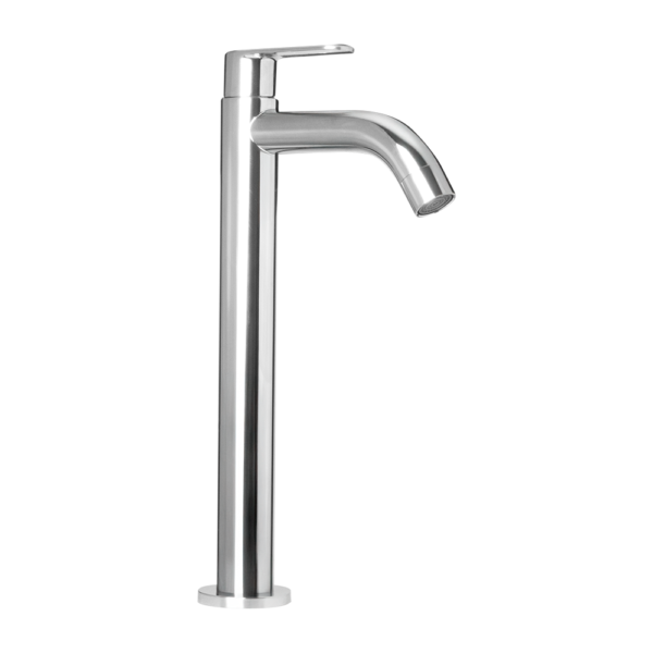 Llave Sencilla para Agua Fria en Acero Inox # 201 Cromada Cartucho en Laton Manija Ern Zinc