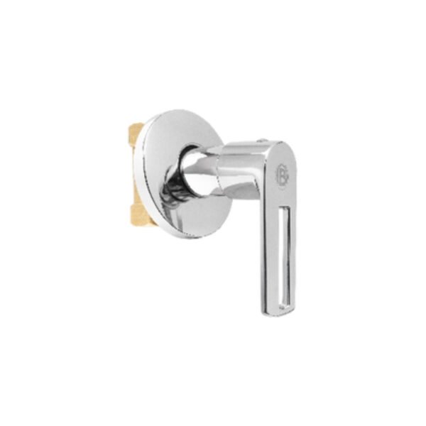 REGISTRO SENCILLO, MANIJA EN ZINC CROMADO CUERPO EN LATON ESCUDO EN ACERO INOXIDABLE CARTUCHO EN LATON PESO: 275G