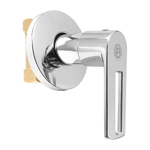 REGISTRO SENCILLO, MANIJA EN ZINC CROMADO CUERPO EN LATON ESCUDO EN ACERO INOXIDABLE CARTUCHO EN LATON PESO: 275G