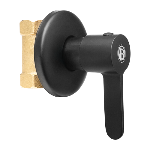 YW619-07 REGISTRO SENCILLO, MANIJA EN ZINC COLOR NEGRO CUERPO EN LATON ESCUDO EN ACERO INOXIDABLE CARTUCHO EN LATON PESO: 260G