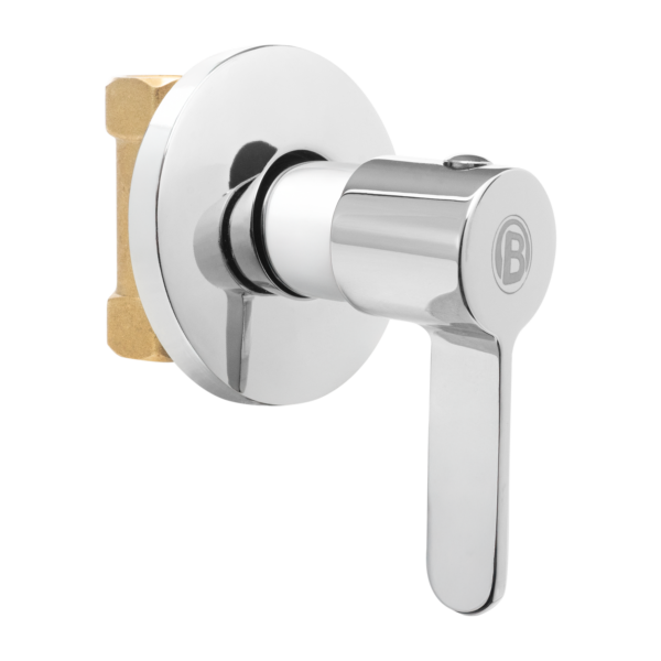 REGISTRO SENCILLO, MANIJA EN ZINC CROMADO CUERPO EN LATON ESCUDO EN ACERO INOXIDABLE CARTUCHO EN LATON PESO: 260G