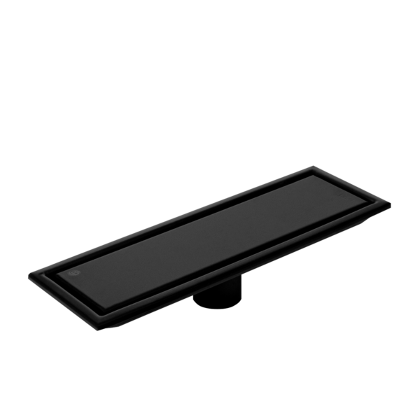 REJILLA PISO EN ACERO INOX # 304 10*30CM COLOR NEGRO