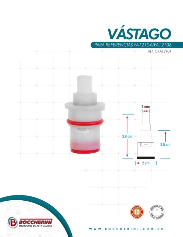 CARTUCHO PARA REF. FA12104 - FA12106