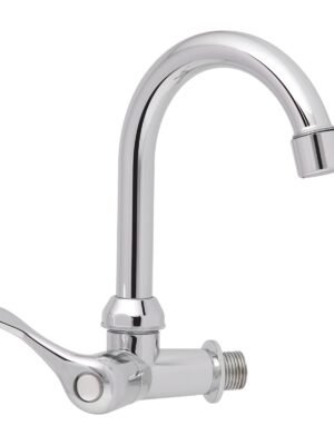 Llave Sencilla Meson Lavaplatos en ABS Cromada Manija Tipo Cruceta
