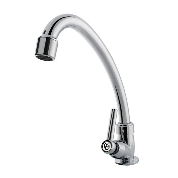 Llave Sencilla Lavaplatos Cromada Manija Tipo Palanca