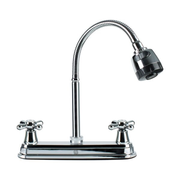 FA80102_1-1.jpg Mezclador Lavaplatos de 8 Cierre Rapido Manija Tipo Cruceta Dos Chorros