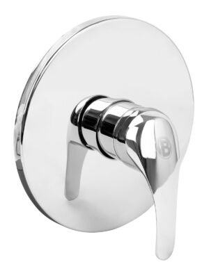 Registro Monocontrol Cuerpo en Latón de Alta Calidad Manija en Zinc Escudo Cuadrado en Acero Inoxidable Cartucho de Cerámica 9