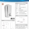 H-R3001-1.jpg Dispensador de Jabón en Acero Inoxidable # 304 1000 Ml.