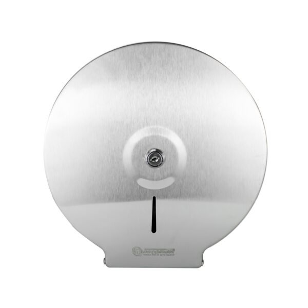Dispensador de Papel Higiénico en Acero Inoxidable # 201. Tamano 260 x 255 x 115 Mm.