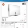 Dispensador de Toallas de Papel en Acero Inoxidable # 201. Tamaño 285 x 100 x 263 MM