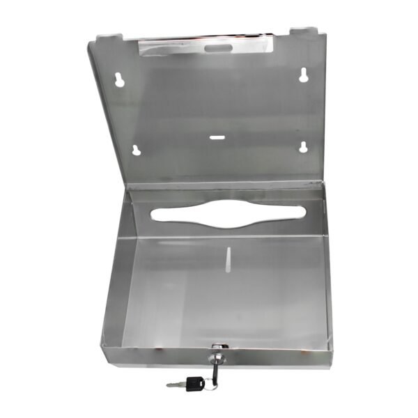 Dispensador de Toallas de Papel en Acero Inoxidable # 201. Tamaño 285 x 100 x 263 MM