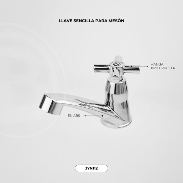 JYN112-1.jpg Llave Lavamanos Sencilla Tipo Cruceta