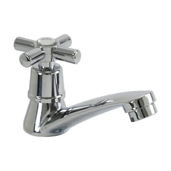 Llave Metalica Lavamanos Sencilla Tipo Cruceta