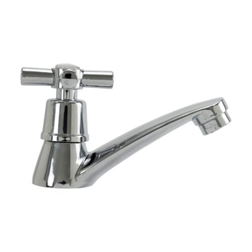 Llave Metalica Lavamanos Sencilla Tipo Cruceta