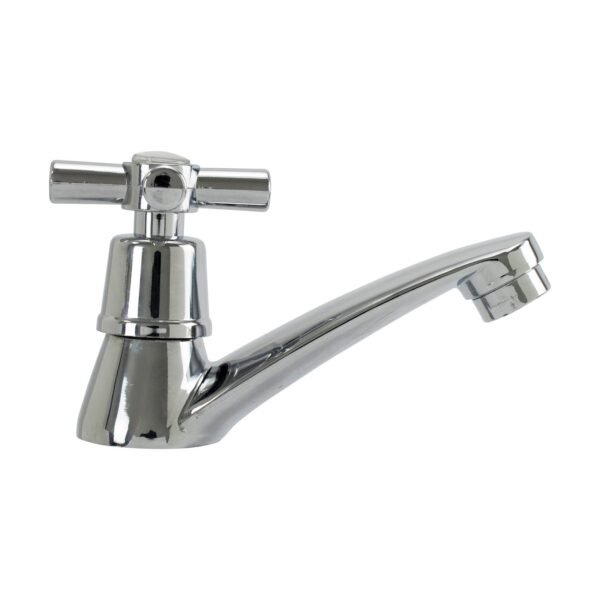 Llave Metalica Lavamanos Sencilla Tipo Cruceta